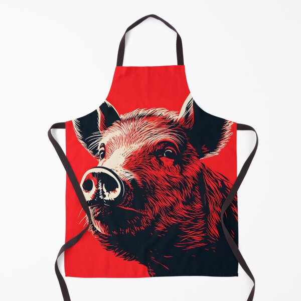 Artikelvorschau, Zeichnung von Schweineporträts. Tier bunt. Tierkissen. entworfen und verkauft von formform.