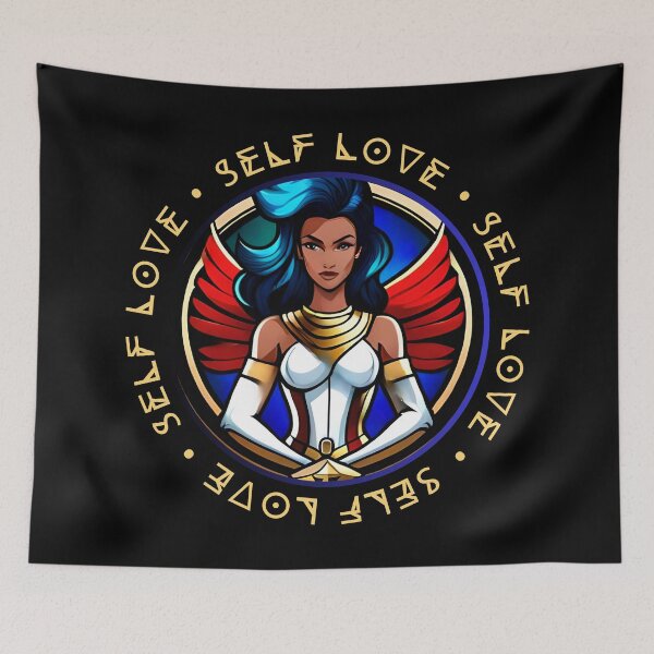 Item preview, Superhero Woman Yellow Self Love Mantra Light Empress designed and sold by Melan Designs.