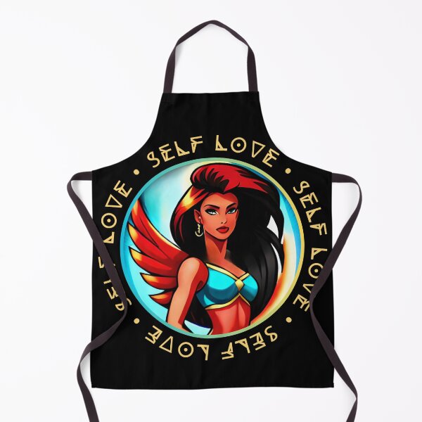 Item preview, Superhero Woman Yellow Self Love Mantra Red Wing designed and sold by Melan Designs.