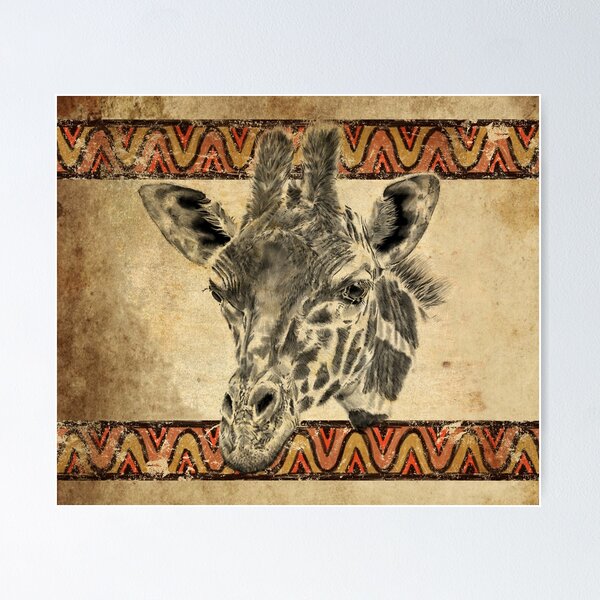 Serengeti Giraffe Poster