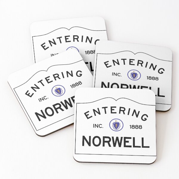 Item preview, Entering Norwell Massachusettts - Commonwealth of Massachusetts Road Sign designed and sold by NewNomads.