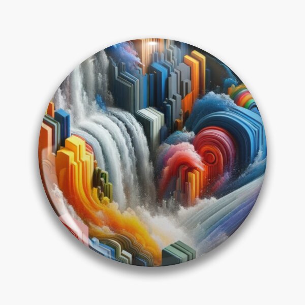 Item preview, Urban Waves Abstract Color Explosion designed and sold by mymagicstoreus.