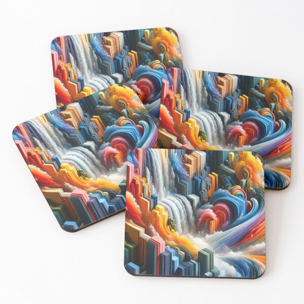 Item preview, Urban Waves Abstract Color Explosion designed and sold by mymagicstoreus.