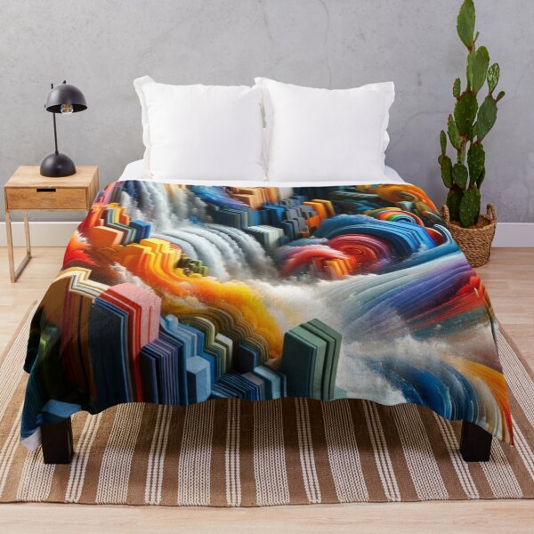 Item preview, Urban Waves Abstract Color Explosion designed and sold by mymagicstoreus.