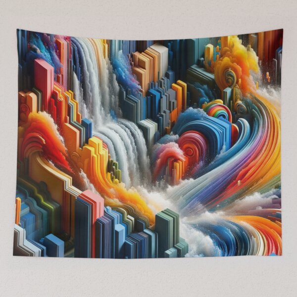 Item preview, Urban Waves Abstract Color Explosion designed and sold by mymagicstoreus.