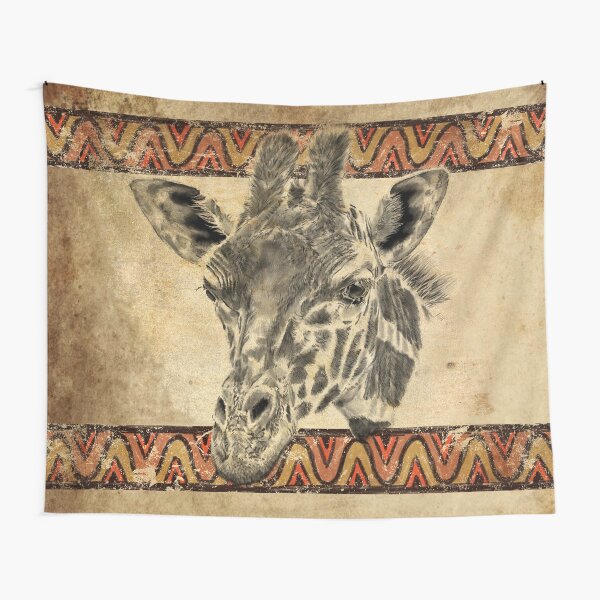 Serengeti Giraffe Tapestry