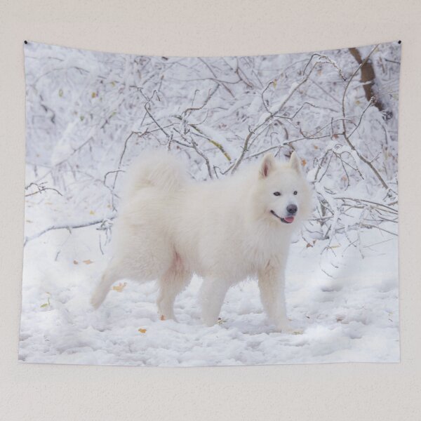 Item preview, Winter Samoyed Dog  designed and sold by TheAnimalZ00.