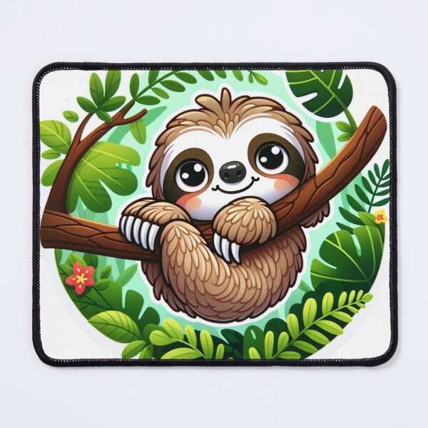 Item preview, Charming Sloth Die-Cut Sticker Design designed and sold by mymagicstoreus.