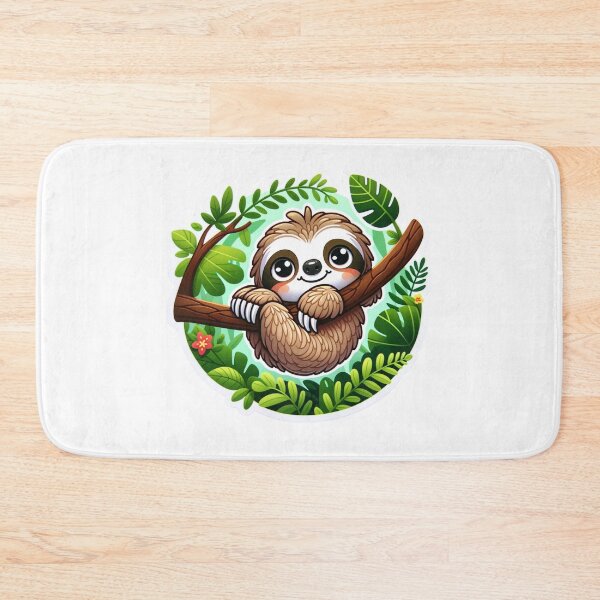 Item preview, Charming Sloth Die-Cut Sticker Design designed and sold by mymagicstoreus.