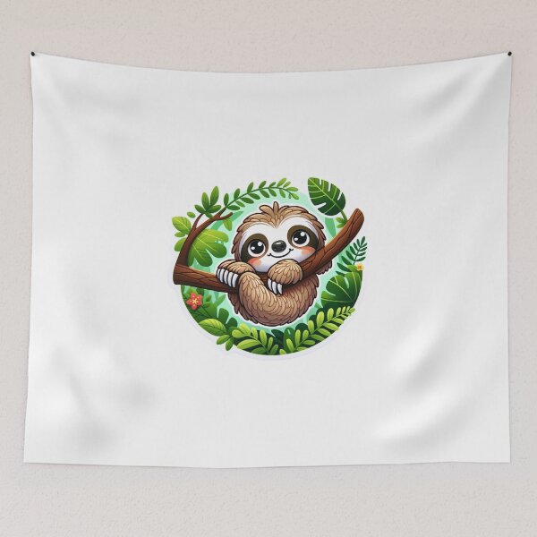 Item preview, Charming Sloth Die-Cut Sticker Design designed and sold by mymagicstoreus.