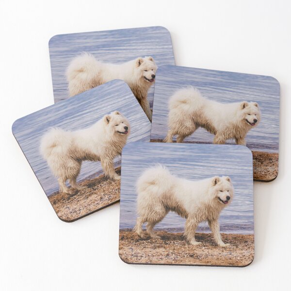 Item preview, Samoyed Dog At The Beach designed and sold by TheAnimalZ00.