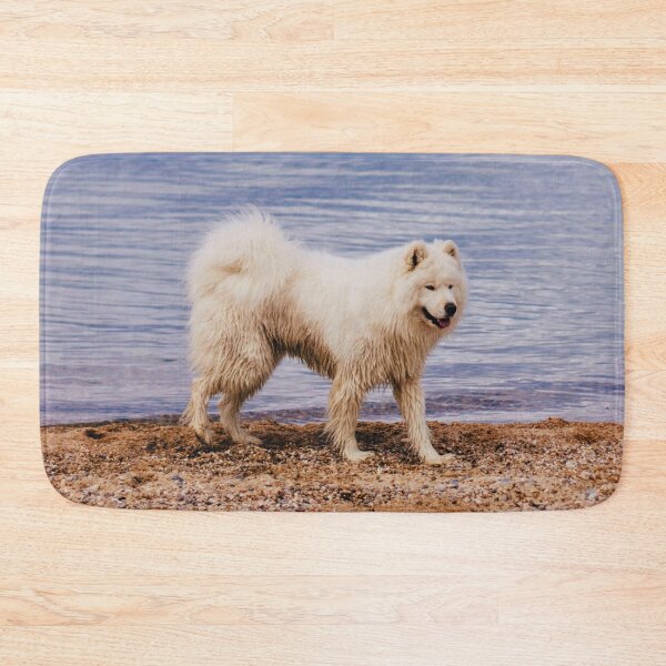 Item preview, Samoyed Dog At The Beach designed and sold by TheAnimalZ00.