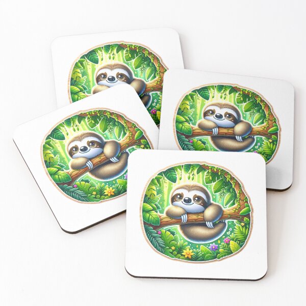 Item preview,  Charming Sloth Die-Cut Sticker Design Volume 2 designed and sold by mymagicstoreus.