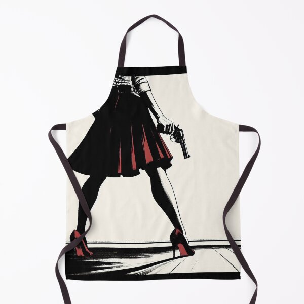 Item preview, Noir Female Cross-Legged Rear View [Vintage, Retro] designed and sold by RESToRAPTOR.