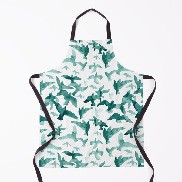 Item preview, Alouette – Teal on White designed and sold by Elizabeth Becker.