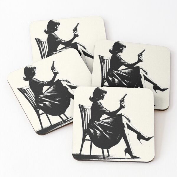 Item preview, Noir Femme Fatale in Monochrome [Vintage, Retro] designed and sold by RESToRAPTOR.
