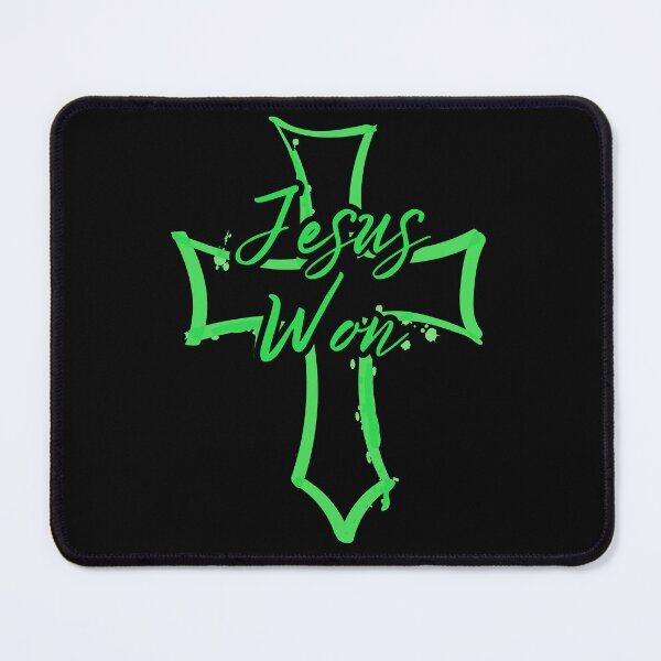 Item preview, Jesus Won, Green Cross. designed and sold by MoriaStore.