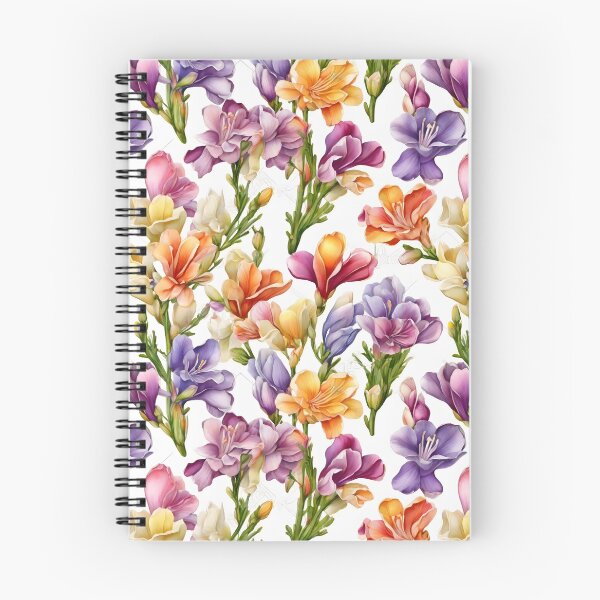 Item preview, Freesia Flower Pattern designed and sold by HOMETOWN86.