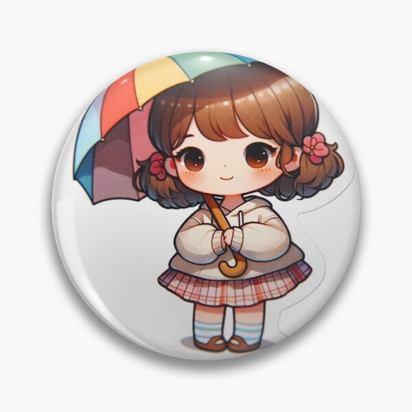Item preview, Anime Girl Umbrella Die-Cut Sticker designed and sold by mymagicstoreus.