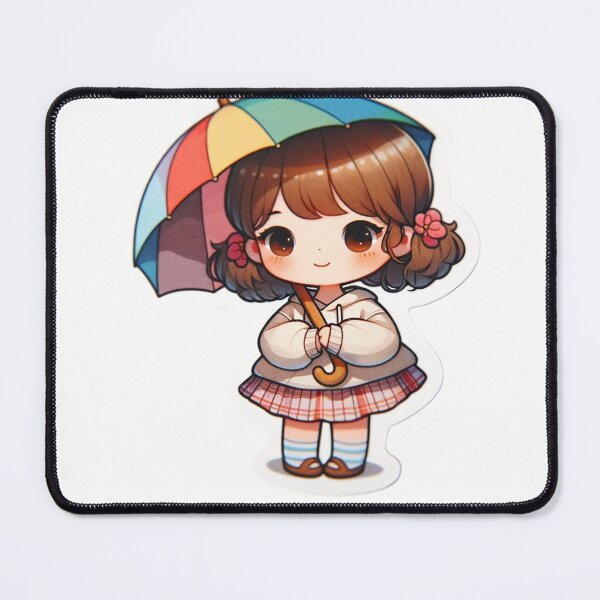 Item preview, Anime Girl Umbrella Die-Cut Sticker designed and sold by mymagicstoreus.
