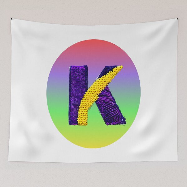 Item preview, letter K, monogram 2. typography collage. ABC art. gift 2024 designed and sold by Minibubb.