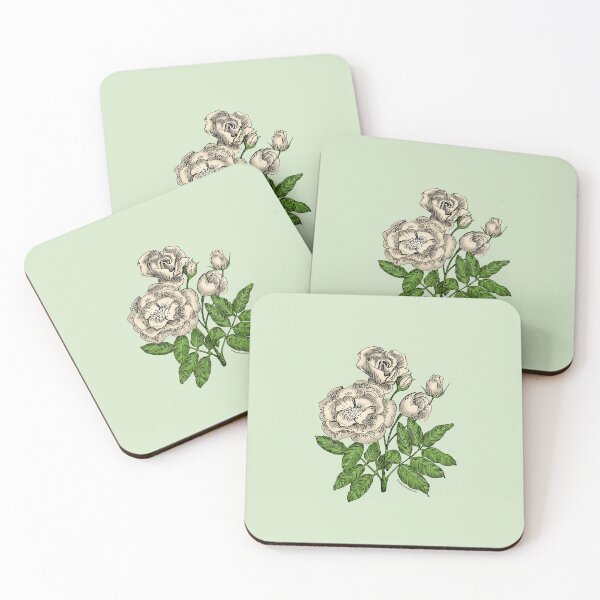 Item preview, Cream Cupped Rose Bloom Semi-Double 8-15 Petals In 2 Rows designed and sold by zenithcreative.