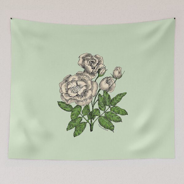 Item preview, Cream Cupped Rose Bloom Semi-Double 8-15 Petals In 2 Rows designed and sold by Rachael Taylor.