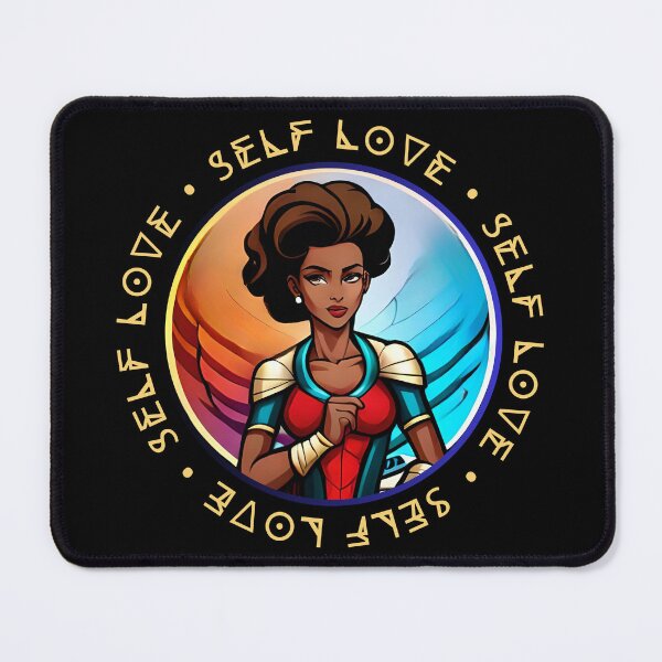 Item preview, Superhero Woman Self Love Quote Hairdo Dark Blue designed and sold by Melan Designs.