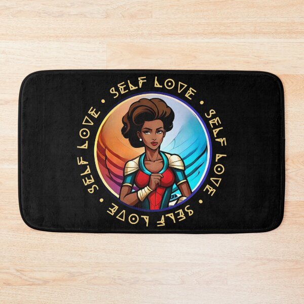 Item preview, Superhero Woman Self Love Quote Hairdo Dark Blue designed and sold by Melan Designs.