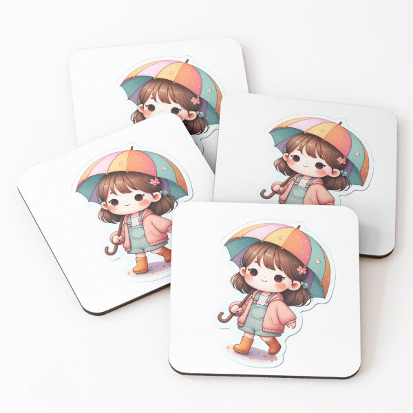 Item preview, Anime Girl Umbrella Die-Cut Sticker Volume 2 designed and sold by mymagicstoreus.