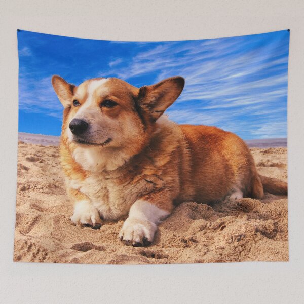 Item preview, Corgi At The Beach designed and sold by TheAnimalZ00.