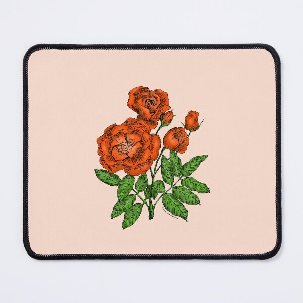 Item preview, Orange Cupped Rose Bloom Semi-Double 8-15 Petals In 2 Rows designed and sold by Rachael Taylor.