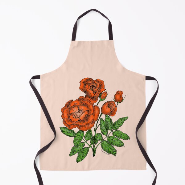 Item preview, Orange Cupped Rose Bloom Semi-Double 8-15 Petals In 2 Rows designed and sold by Rachael Taylor.