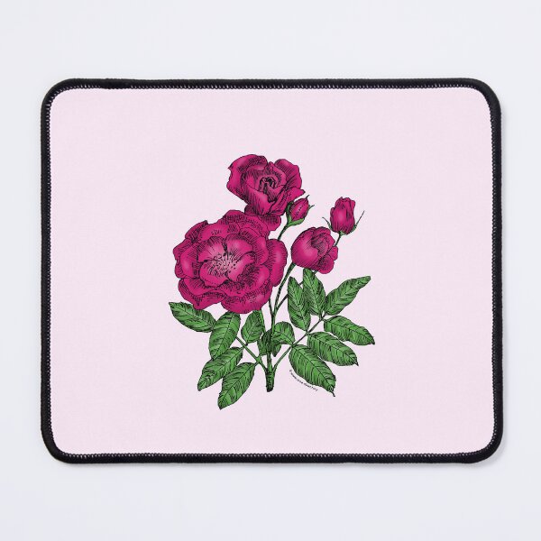 Item preview, Deep Pink Cupped Rose Bloom Semi-Double 8-15 Petals In 2 Rows designed and sold by Rachael Taylor.
