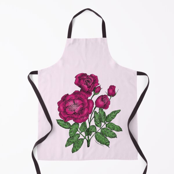 Item preview, Deep Pink Cupped Rose Bloom Semi-Double 8-15 Petals In 2 Rows designed and sold by Rachael Taylor.