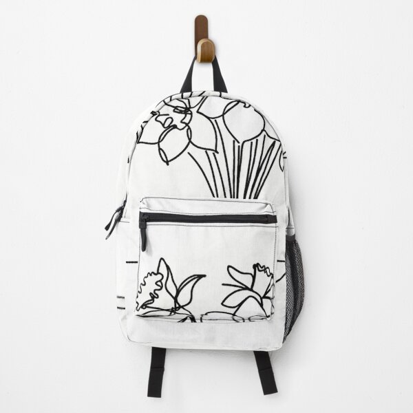 Item preview, March Fine Line Flower Bouquet Artwork designed and sold by ArtfulMiller.
