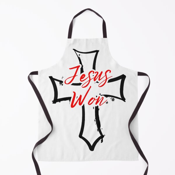 Item preview, Jesus Won, Red and Black Cross. designed and sold by MoriaStore.