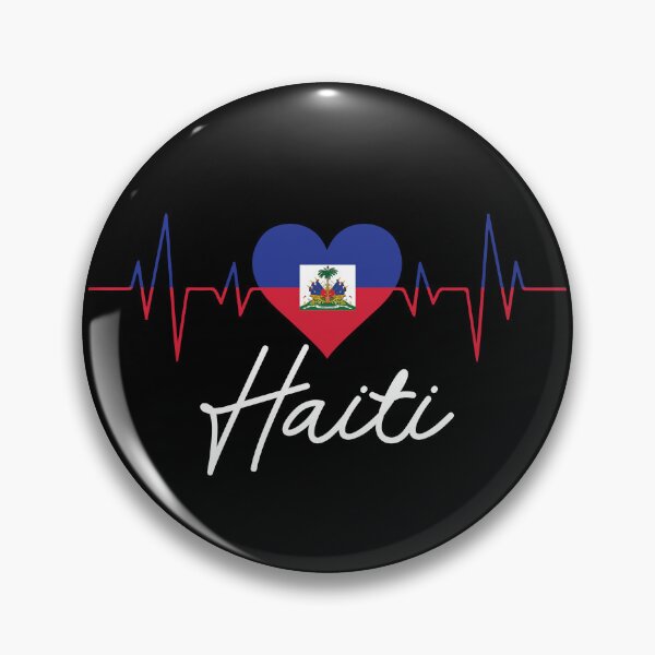 Item preview, Haiti Cute Haiti Flag Heart Heartbeat Proud Haitian Haiti Gear designed and sold by DynamicDesign.