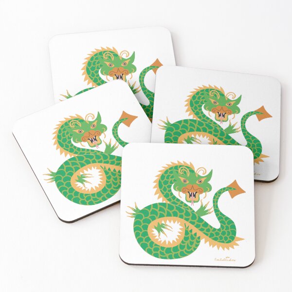Item preview, Emerald Wood Dragon Chinese Year 2024 designed and sold by Sarah Abbott-Vaughan.