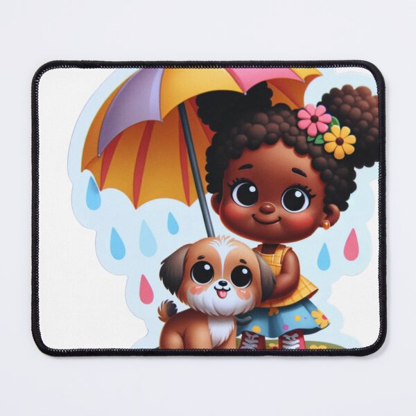 Item preview, Anime Girl Umbrella And Her Dog Die-Cut Sticker designed and sold by mymagicstoreus.