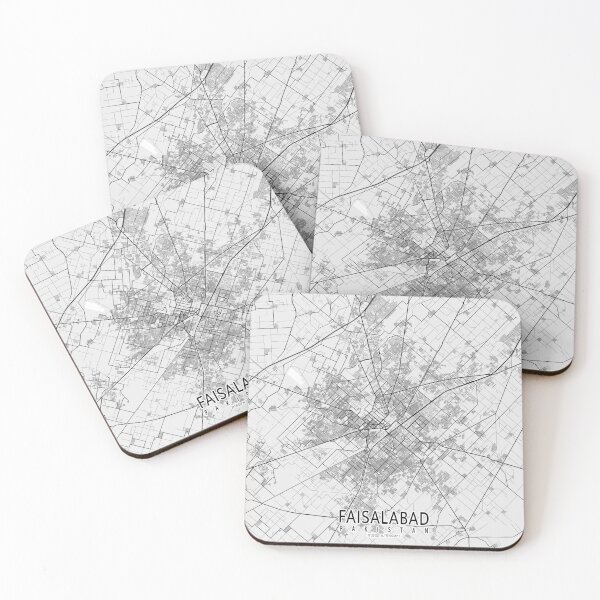 Item preview, Faisalabad City Map of Punjab, Pakistan - Light designed and sold by deMAP.