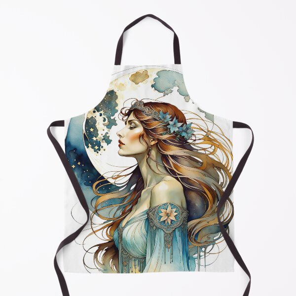 Item preview, Lady and the Moon 6 designed and sold by Kallak-AI-Art.