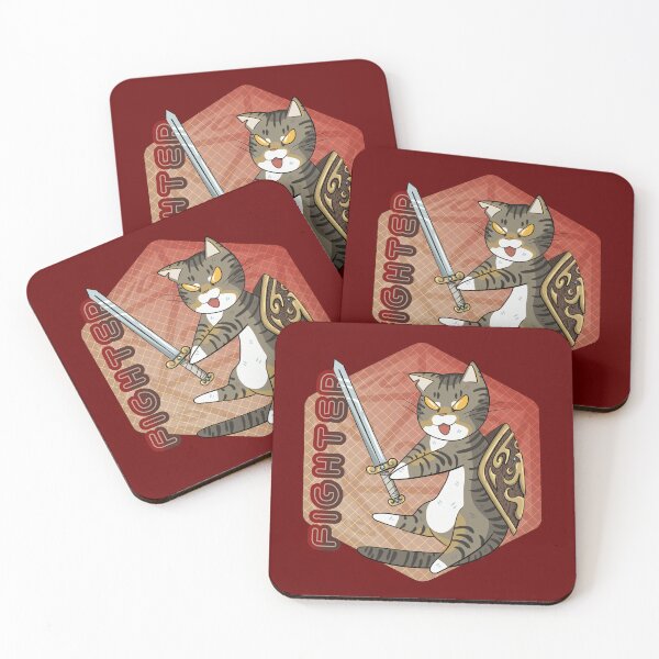 Item preview, Dungeons and Dragons Fighter Cat designed and sold by Tactlessly.