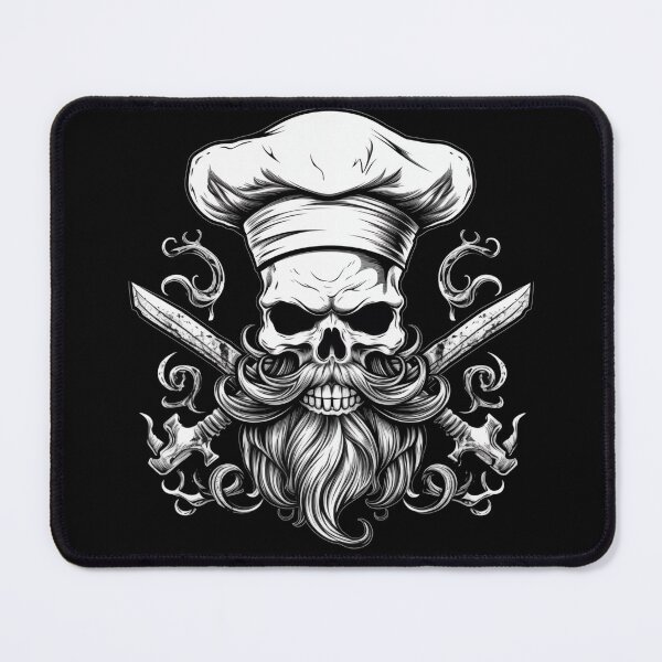 Item preview, Bearded Chef Skull designed and sold by bryancrevier.
