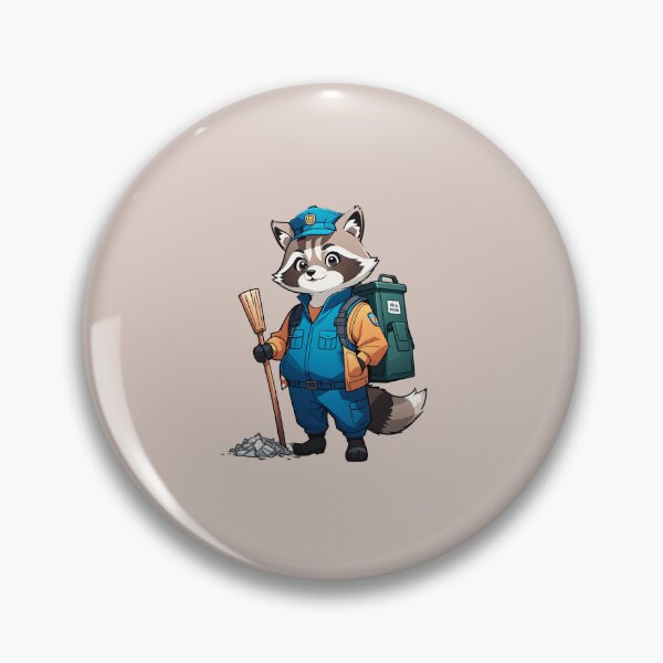 Item preview, Sanitation Engineer Raccoon designed and sold by Atlantico54.