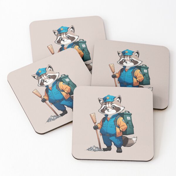 Item preview, Sanitation Engineer Raccoon designed and sold by Atlantico54.