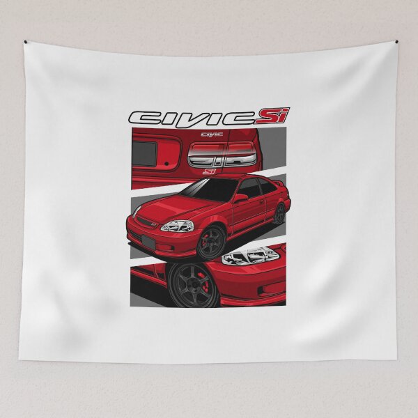 Item preview, Honda Civic Si 2000 Red designed and sold by vektoranda.