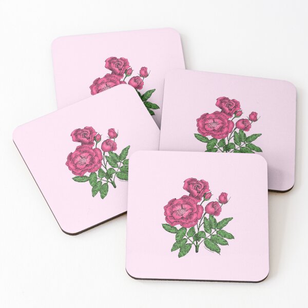 Item preview, Mid Pink Cupped Rose Bloom Semi-Double 8-15 Petals In 2 Rows designed and sold by Rachael Taylor.