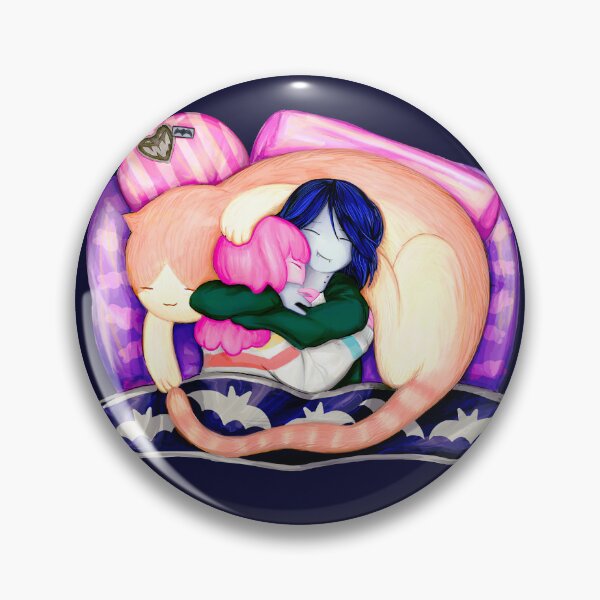 Item preview, Bubbline, cat naps with Timmy. Adventure Time fan art designed and sold by Lavinia Knight.