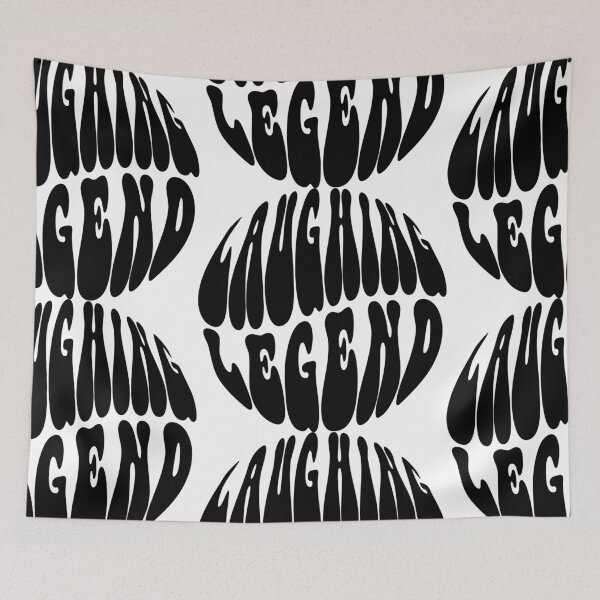Item preview, Laughing Legend Text Monochrome White designed and sold by Meepuruproject.